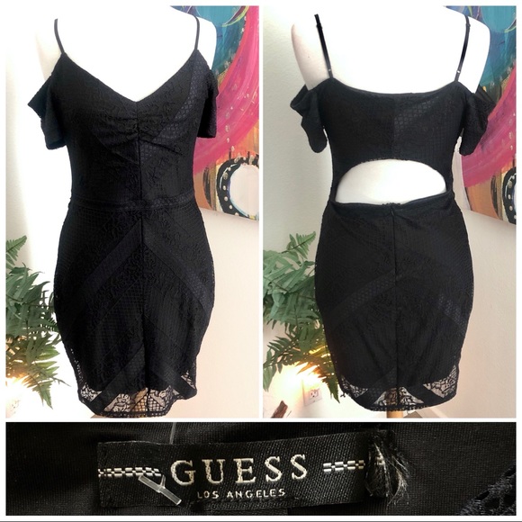 Guess Dresses & Skirts - Guess Black Lace Cut Out Party Dress